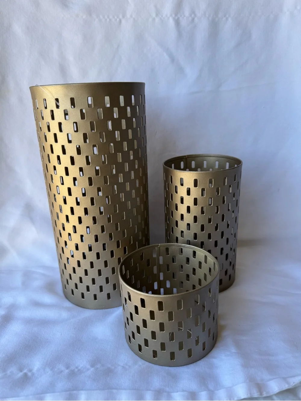 Gold Metal Decorative Lantern Set - Home Accents